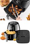 TBL Dekor® Siyah Isıya Dayanıklı Yıkanılabilir Silikon Fırın Ve Airfryer Kare Model Pişirme Matı 21,5 Cm