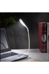 TBL Dekor® USB Girişli 14 Ledli 3 Kademeli Dokunmatik Masa/Kitap Okuma Lambası Ledi Beyaz