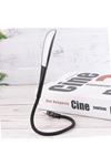 TBL Dekor® USB Girişli 14 Ledli 3 Kademeli Dokunmatik Masa/Kitap Okuma Lambası Ledi Siyah