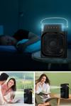 TBL Dekor® Taşınabilir 3 Farklı Mod Ayarlı 7 Farklı Led Işıklı Sulu Soğutmalı Taşınabilir Masaüstü USB Fan Vantilatör