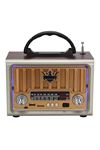 TBL Dekor® Taşınabilir Klasik AM/FM/SW  Retro Nostaljik Radyo