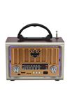 TBL Dekor® Taşınabilir Klasik AM/FM/SW  Retro Nostaljik Radyo
