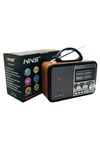 TBL Dekor® Orta Boy Retro, Nostaljik, Ahşap Tasarım Bluetooth Hoparlörlü, Şarjlı, Taşınabilir FM/AM Destekli Radyo NS-8897