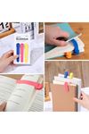 3’lü Otomatik Kitap Ayıracı – Akıllı Silikon Yer İmi Klips Seti, Okuma Severler İçin Pratik Kitap Aksesuarı
