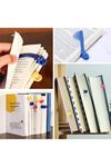 3’lü Otomatik Kitap Ayıracı – Akıllı Silikon Yer İmi Klips Seti, Okuma Severler İçin Pratik Kitap Aksesuarı