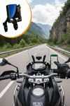 Evrensel Motosiklet Telefon Tutucu – Kaymaz, Kilitlenebilir Güvenli Tutuşlu, 360° Ayarlanabilir Gidon Bağlantılı Akıllı Telefon Aparatı