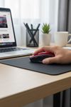 TBL Dekor® Kırmızı Renkli Baş Parmak Destekli Ergonomik Sessiz Kablosuz Mouse – USB Alıcılı, Ofis ve Oyun İçin Konforlu Bilgisayar Faresi MS6300