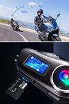 TBL Dekor® Q58 Motorsikletler İçin Fener Özellikli SD Kart Bölümlü LCD Ekranlı Kablosuz Bluetooth Kulaklıklı – Suya Dayanıklı Kask Kulaklığı