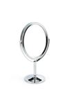 Oval Masaüstü Ayaklı 360° Dönebilen, İşyeri, Seyahat İçin Mini Krom Ayna 15X25CM