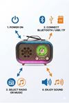 Retro Bluetooth Radyo Hoparlör USB TF Kart AUX FM Taşınabilir Nostaljik Tasarım