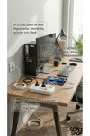 2500W Çoklu Priz 2 METRE – 3’lü AC Priz +5 USB Çıkışı AKIM KORUMALI Alev Almayan Gövde,