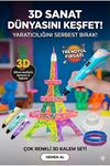 3D Kalem Seti (MAVİ) Dijital Göstergeli + 3 Renk Filament Hediyeli Eğitici Yazıcı ABS/PLA Uyumlu