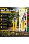 Çelik Ağızlı Bağ Makası - Güvenli Kilit Sistemi - Ergonomik Kulp