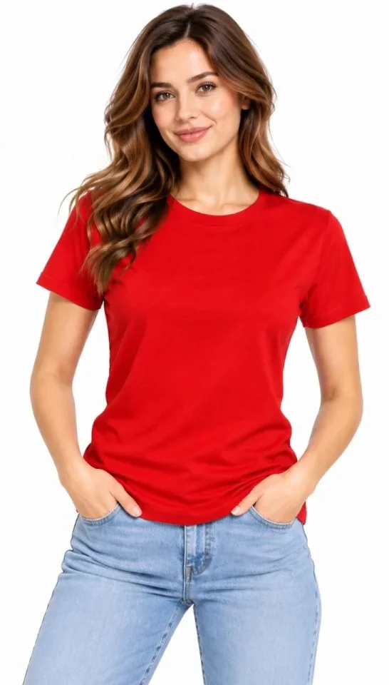 Basic Tişört Bisiklet Yaka Kısa Kol Günlük Yazlık Slim Fit T-Shirt