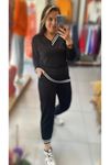 Kadın Yeni Sezon Uzun Kollu Ribana Detay Ikili Takım