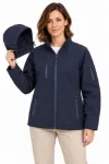 Su Geçirmez Softshell İçi Polar Astarlı Çıkarılabilir Kapüşonlu 4 Cepli Mont Ceket - Lacivert